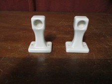 VTG~WHITE CERAMIC PORCELAIN WALL MOUNT BATHROOM TOILET PAPER  HOLDER