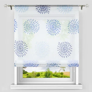 Raffrollo Transparent Raffgardinen Fenstergardine Küche Wohnzimmer Tunnelzug - Bild 1 von 58