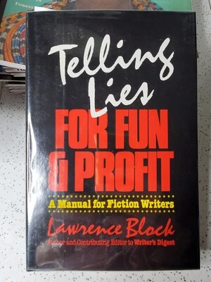 BLOCK Telling Lies for Fun & Profit SIGNED Hardcover Gently Read First Edition - Image 1 of 4