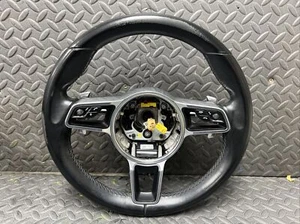 OEM 2015-2018 Porsche Cayenne Cayman 911 Macan PDK Steering Wheel Black - Foto 1 di 20