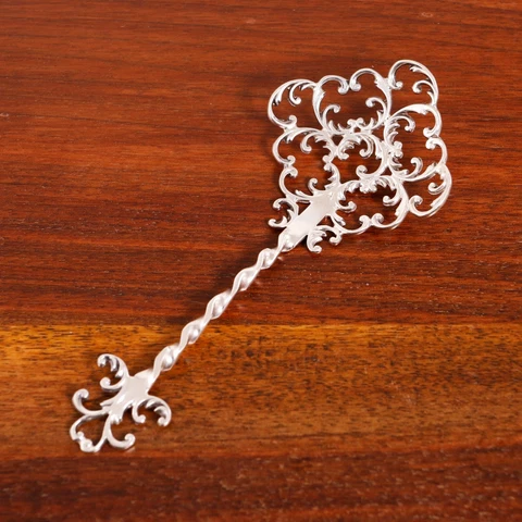 SUPERB HAYWARD & SWEET STERLING SILVER BON BON, NUT SPOON OPENWORK NO MONOGRAM Cover