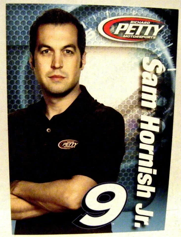 2015 SAM HORNISH #9 RICHARD PETTY MOTORSPORTS FORD NASCAR CUP SERIES POSTCARD Cover