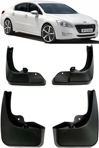 Genuine Front & Rear Splash Guards Mud Flaps For 2010-2017 Peugeot 508 Saloon - Picture 1 of 7