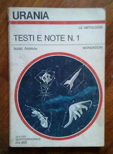 URANIA, TESTI E NOTE N.1, LE ANTOLOGIE - ISAAC ASTIMOV - Picture 1 of 1