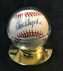  BASEBALL SIGNED BY DON DRYSDALE  IN CASE, WHITE BALL.
