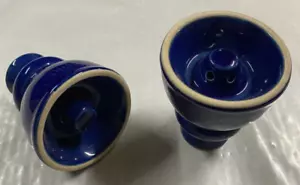 Premium Hookah Tobacco Bowl Sheesha Head Nargile Ceramic 8cm DARK BLUE - Bild 1 von 3