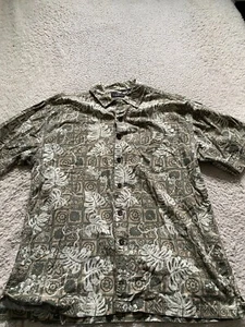 Cactus Black Label Men Geometric Short Sleeve Button-Up Shirt Multicolor Size XL - Picture 1 of 10