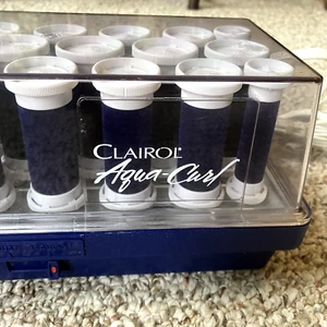 CLAIROL Aqua Curl Hot Rollers 20 Velvet Flocked Hair Curler Rollers Tested K-40 - Picture 1 of 10