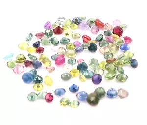 Natural Multi Sapphire Round Shape Lot 15.80 Carat September Birthstone - Picture 1 of 9