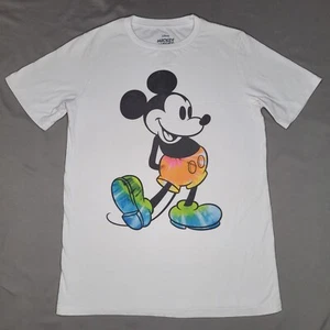Disney Mickey Mouse Shirt Girls Extra Large White Tie Dye Shorts Shoes Pose 2021 - Picture 1 of 9