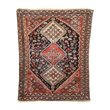 Tappeto Yalameh Lana Nodo Fine Manuale - Persiano