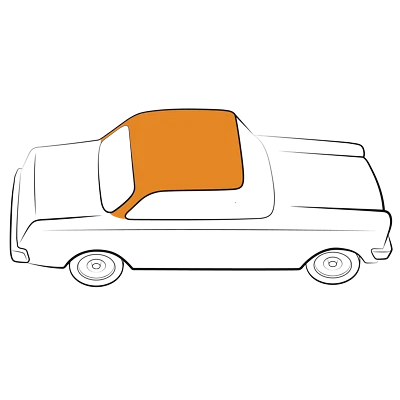 1974-79 Lincoln Continental Bow Style Auto Headliner - Image 1 of 4