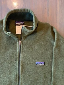 Patagonia Sweater Small Green 1/2 Zip Marsupial Synchilla Fleece Sweatshirt Mens - Picture 1 of 15