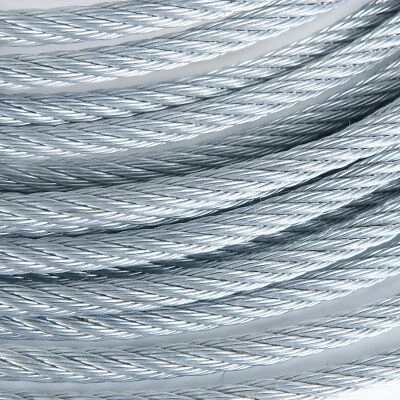 3/8" Galvanized Aircraft Cable Steel Wire Rope 7x19 (150 Feet) - Image 1 of 3