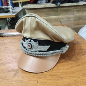 WW2 DEUTSCHE LUFTWAFFE OFFIZIERE SOMMER SCHIRMMÜTZE - WEISS - Bild 1 von 8
