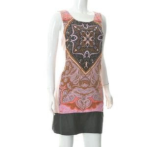 st-martins SQUARE-VI 13 Womens Round Neck Paisley Sleeveless Dress Panel Size 42 - Picture 1 of 6