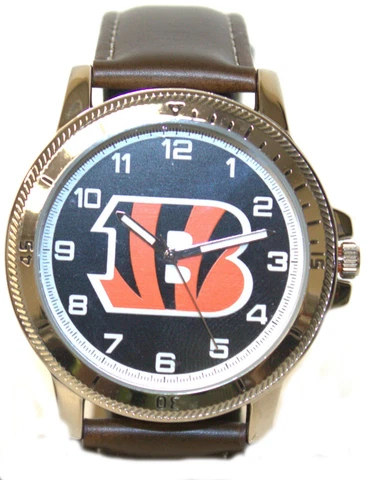 NFL Classic Men's Sport Watch Brown Band Cover