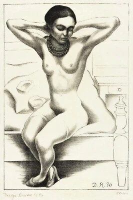 Diego Rivera - 1930 - Frida Kahlo - Archival Canvas Print - BEAUTIFUL!!! - Image 1 of 4