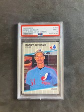 1989 Fleer Randy Johnson Marlboro Ad On Scoreboard PSA 9 The Rare Coveted Rookie