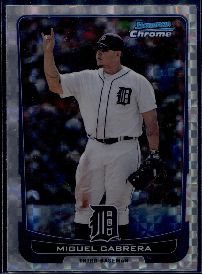 Bowman Chrome #36 Miguel Cabrera Xfractor Tigers 2012 Foto 1 de 1