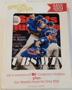 2016 Chicago Cubs World Champions Cubs Lot4 Sports Illustrated Magazine Baseball - Picture 1 of 2