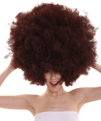 Brown Super Size Jumbo Afro Oversized Wig Halloween Cosplay Party Hair HW-3841A - Image 1 of 4