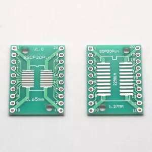 (1pcs )SSOP20 PCB SMD DIP/Adapter Plate Pitch 0.65/1.27mm 1-*/, - Picture 1 of 1