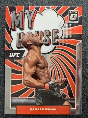 Kamaru Usman 6 My House Donruss Optic UFC 2022 Panini - Image 1 of 3