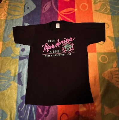 Camiseta De Colección Años 80 Sacramento California MANDARINES DRUM & CORNETA Puntada Única Foto 1 de 4