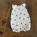 Gap Girls 12-18 Months Disney Minnie Mouse Summer Bubble Romper Outfit Pink