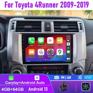 9" For Toyota 4Runner 2009-2019 Apple Carplay Android 13 Car Radio GPS Head Unit - Picture 1 of 14