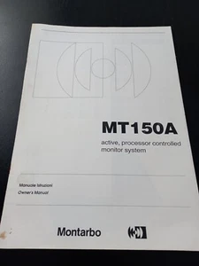 ISTRUZIONI / MANUALE ORIGINALE MONTARBO MT150A CASSA ATTIVA - Foto 1 di 1