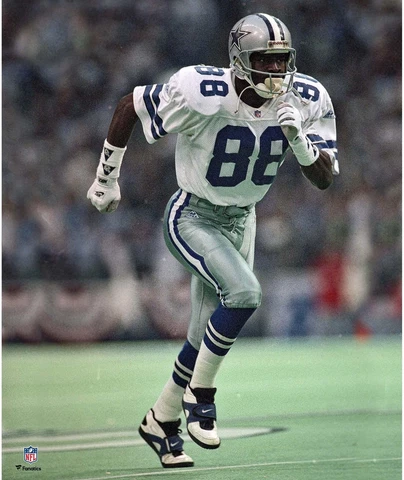 Michael Irvin Dallas Cowboys Unsigned Running Route Photograph Cover