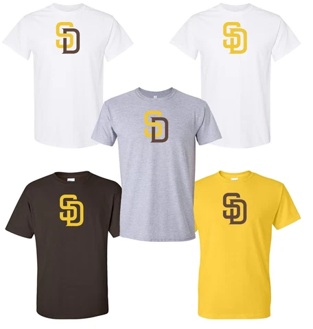 San Diego Padres SD Logo T Shirt Cover