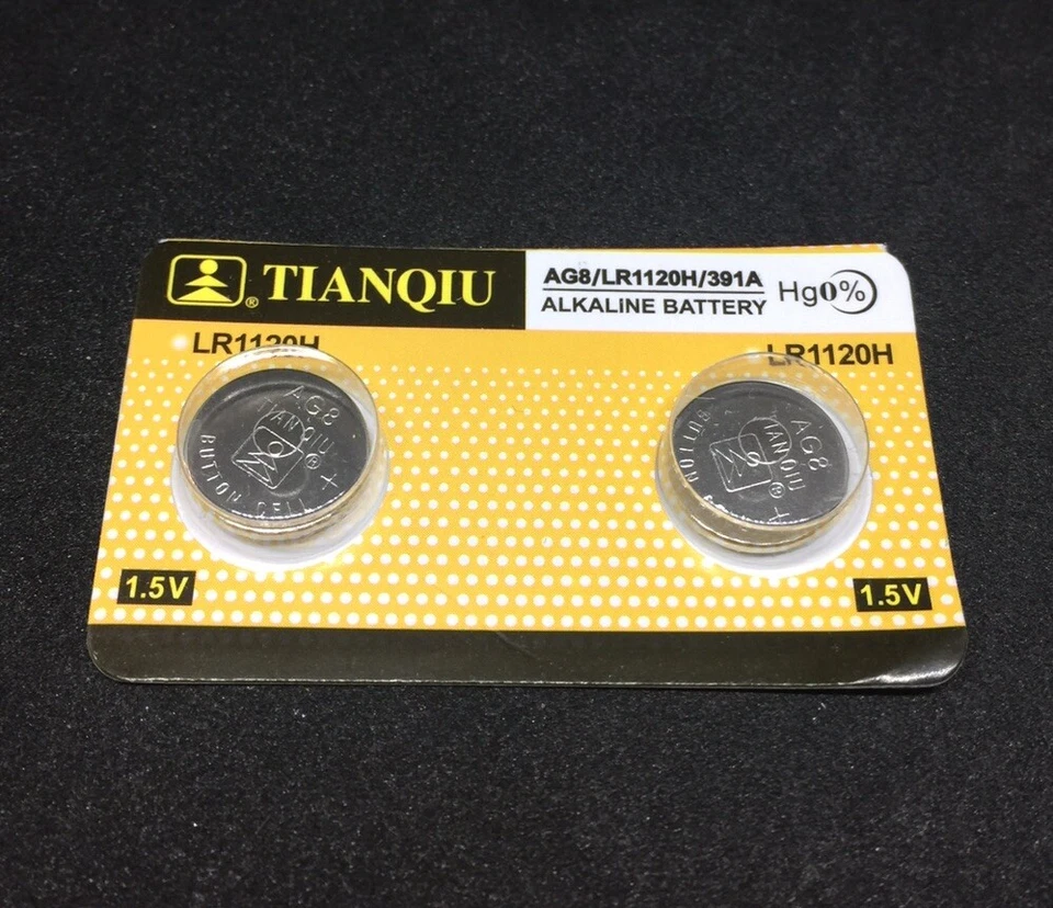 2 pk  AG8 LR1120 191 LR55 391 SR1120W 1.5V Alkaline Battery Watch USA FREE SHIP - Image 1 of 1