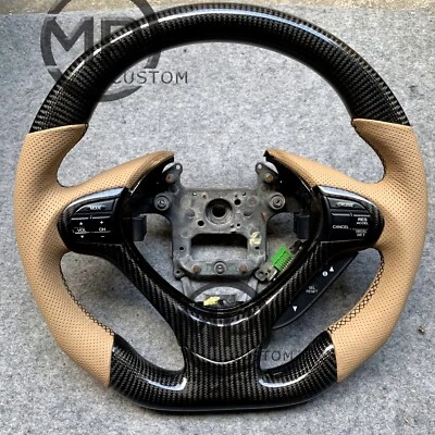 Custom Acura TSX STEERING WHEEL 2009 - 2014  TSX Carbon fiber steering wheel - Image 1 of 4