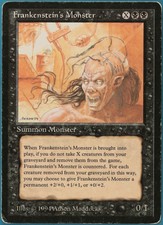 Frankenstein's Monster The Dark HEAVILY PLD Black Rare CARD (215698) ABUGames