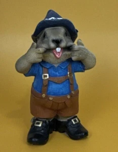 Design Toscano Oktoberfest Muskraten Bavarian Beer Buddy Single Statue Polyresin - Bild 1 von 7