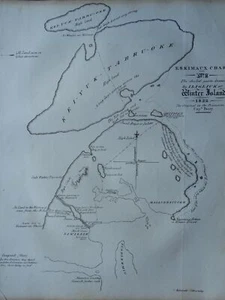 c1824 Print ESKIMAUX CHART MAP No.2 WINTER ISLAND by ILIGLIUK N.W.P. Capt Parry - Bild 1 von 4