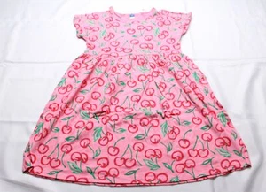 Old Navy Girl's Printed S/S Jersey Knit Dress CL8 Cherries Size XL (US:14-16) - Picture 1 of 3