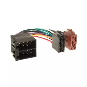 Male ISO to Female ISO Universal 15cm Extension Car Stereo Cable Harness Adapter - Picture 1 of 1