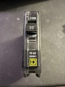 Square D QO120 Typ QO 20A 120/240V 60Hz einpoliger Leitungsschutzschalter - Bild 1 von 4