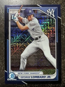 2024 Bowman Chrome Prospects George Lombard Jr. #BCP-79 Navy Mojo rifrattore /175 - Foto 1 di 2