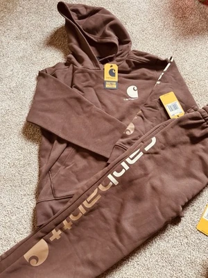 Unisex Carhartt Sweatsuit S/P Youth 8-10 Includes Joggers & Hooded Sweatshirt - Image 1 of 4