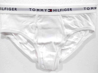 TOMMY HILFIGER, 3 Mid-rise, Fly-Front briefs - Size M, White, New - Image 1 of 3