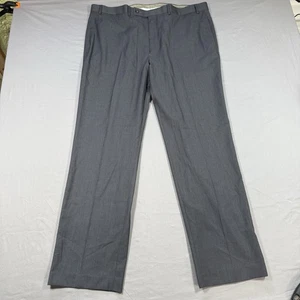 Lauren Ralph Lauren Dress Pants Mens 40x32 Gray Pleated Cuffed Trousers Slacks - Picture 1 of 6