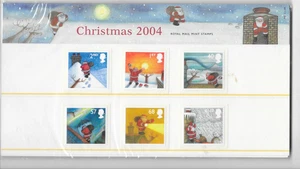 Briefmarken Präsentationspaket - Weihnachten 2004 Royal Mail postfrisch Briefmarken mit Postkarten - Bild 1 von 2