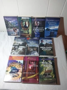 Harlequin Love Inspired Suspense Romance Lot Of 10 Paperback Books - Picture 1 of 9