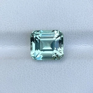 Natürlicher mintgrüner Turmalin 6,08 kt Smaragdschliff lose Edelstein für Schmuck - Bild 1 von 5