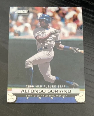 2001 Topps Stadium Club  Future Star Alfonso Soriano 182 Rookie New York Yankees - Image 1 of 2
